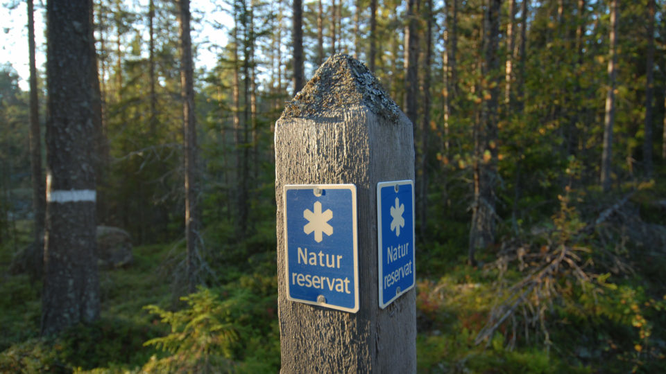Naturreservatsskylt